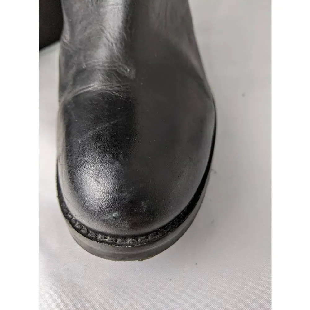 Vince‎ Camuto Finella Knee High Riding Boots Women's Size 7 M Black Leather